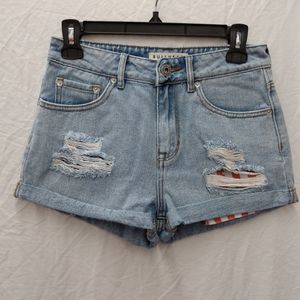 Bullhead Patriotic distressed flag shorts